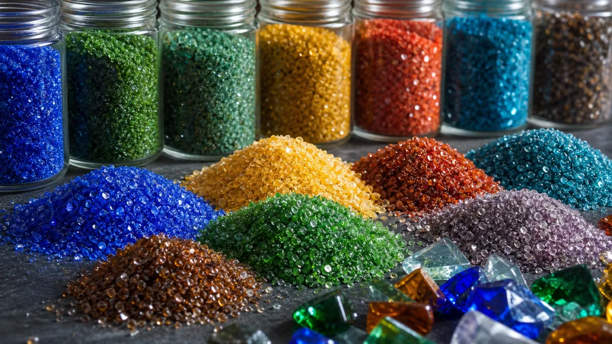 پودر شیشه رنگی