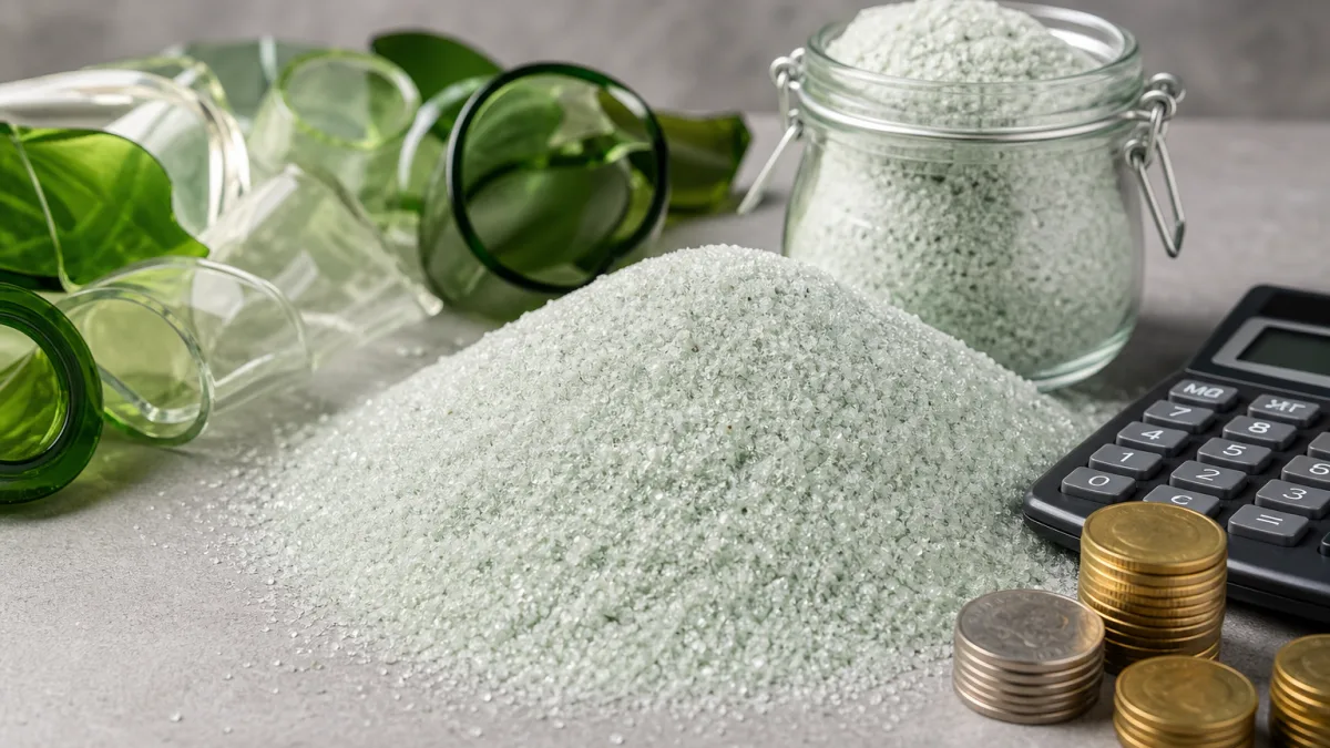 قیمت پودر شیشه بازیافتی