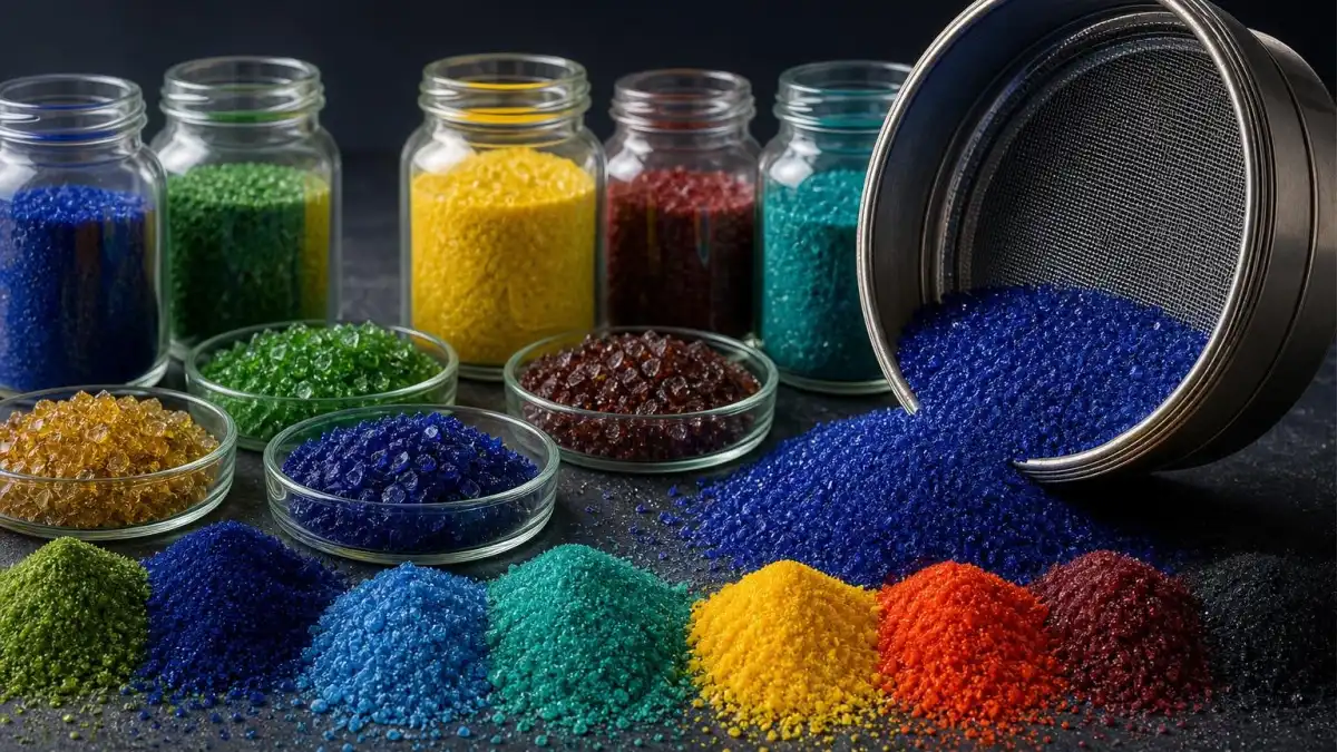 برای رنگ یکنواخت خرید پودر شیشه رنگی